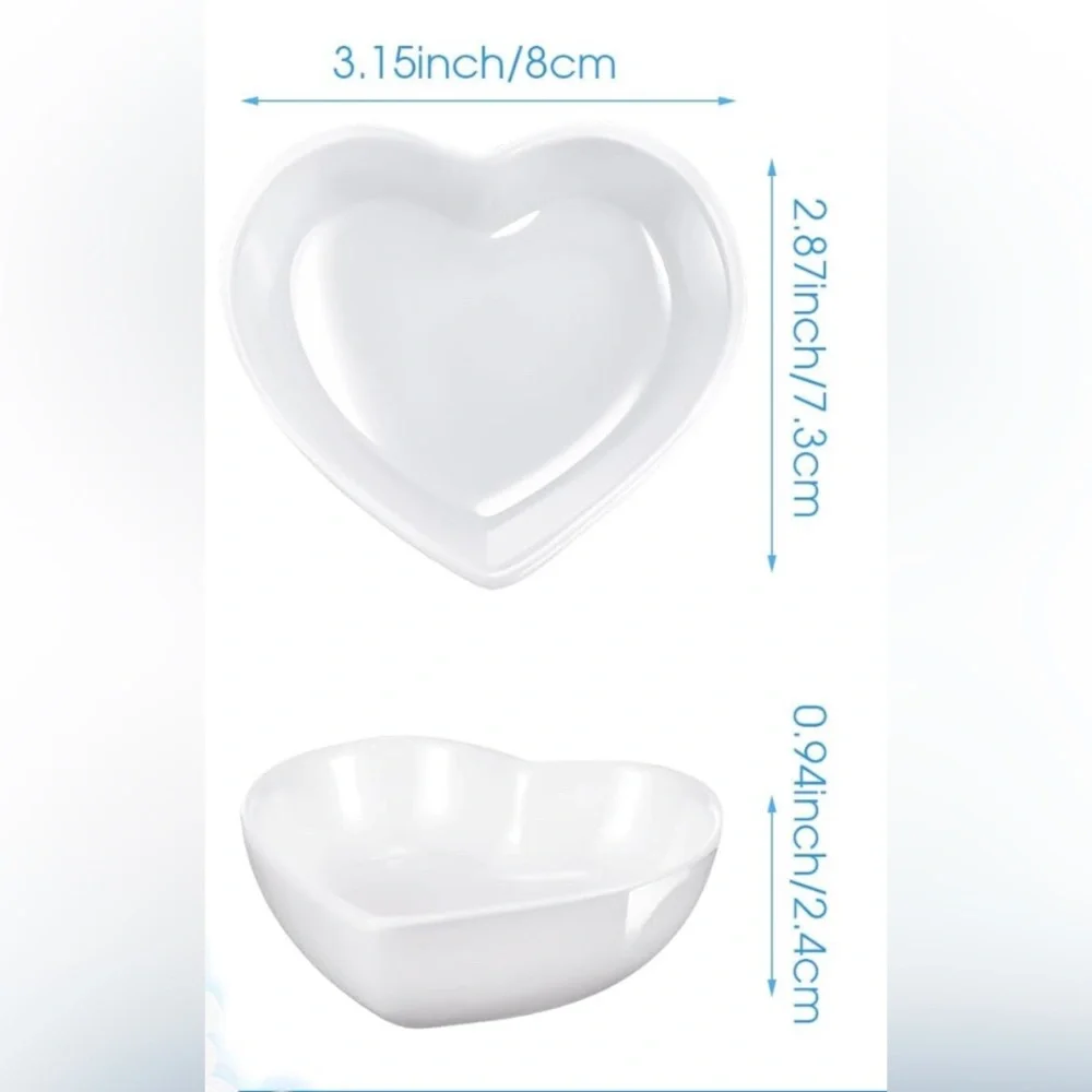 Ceramic coastal heart jewelry dish.